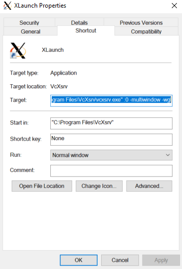 X11-Server autostart shortcut